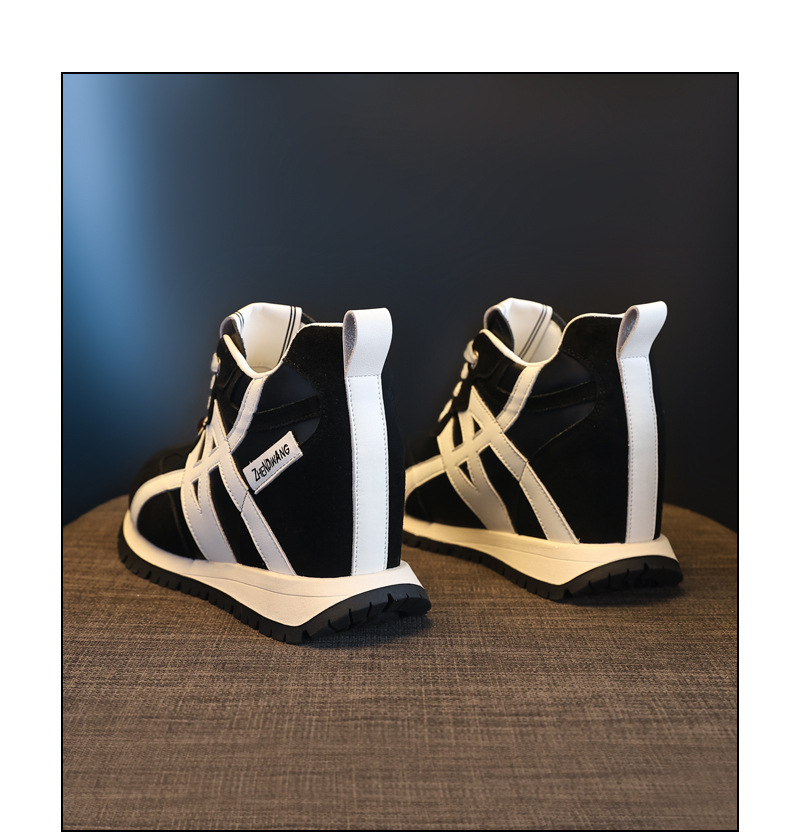 Giày sneaker nữ đế dày tăng chiều cao phong cách Token Forrest đế mềm — màu be chi tiết 19