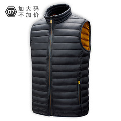 薄手綿服馬甲秋冬天現物立襟純色カジュアルファスナー掘削袋クロスボーダー電気商専用アマゾン