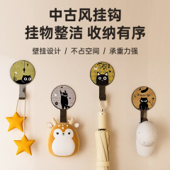多功能卡通挂钩强力粘胶门后钥匙包创意厨房无痕贴浴室免打孔挂钩