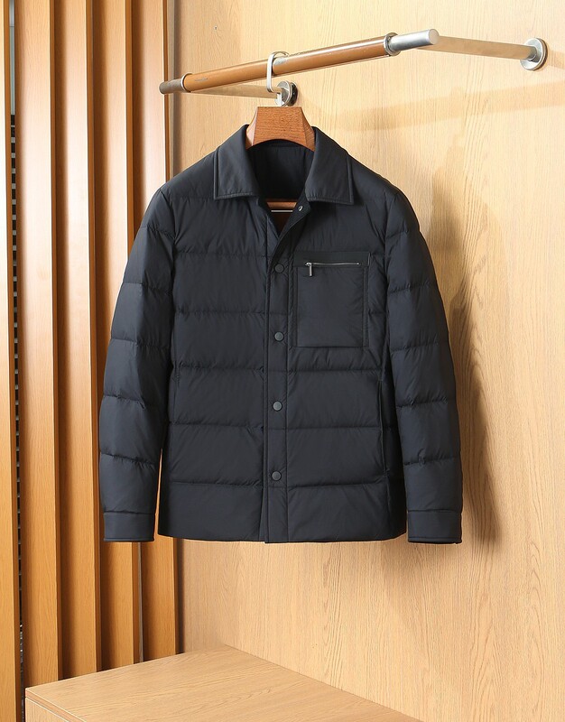ZEG Men's Old Money Style Winter White Duck Down Turn-down Collar Lightweight Men's Business Casual Down Jacket Men's Coat ZEG Men's Old Money Style Winter White Duck Down Turn-down Collar Lightweight Men's Business Casual Down Jacket Men's Coat