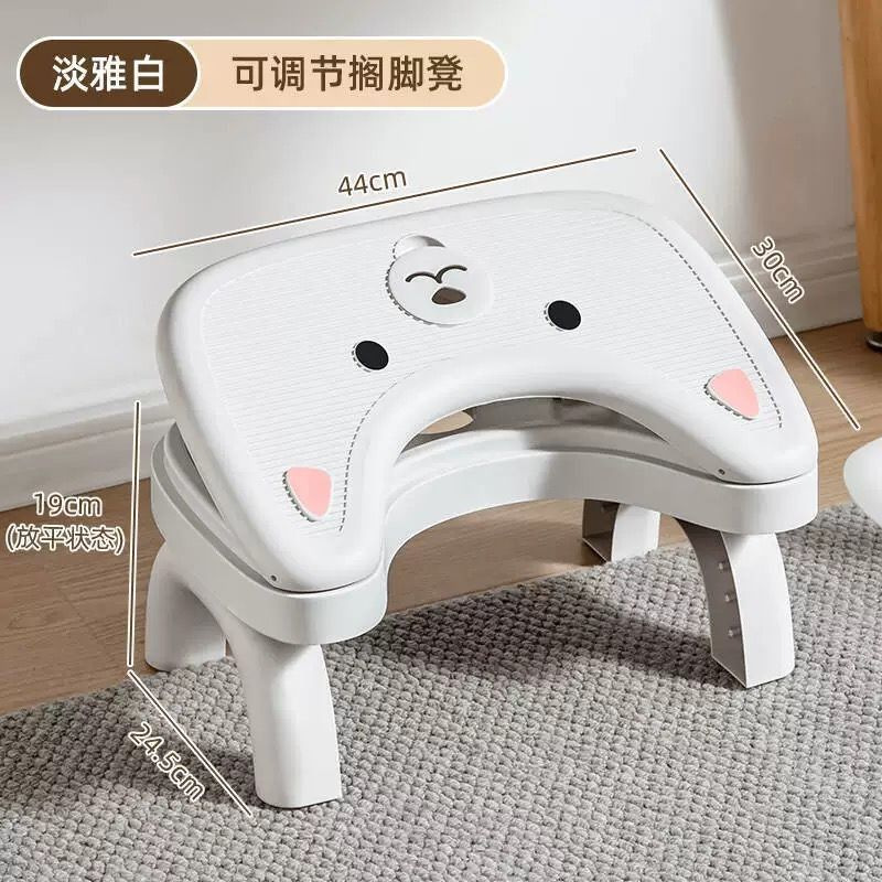 Taburete de inodoro, artefacto de pozo en cuclillas de inodoro, taburete pequeño para el hogar, banco de plástico grueso, taburete bajo, baño para niños, taburete de pie