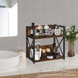厨房一字板置跨境木咖啡置物架台式整理架调味品收纳架