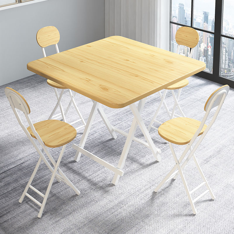 Mesa de comedor retráctil de casa de alquiler pequeña simple y portátil mesa de negociación doméstica multifuncional económica mesa plegable image 44