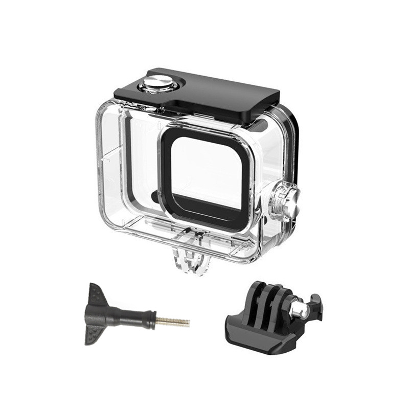 Aplicable a gopro accesorios héroe 8 Shell impermeable PROTECCIÓN DE BUCEO tiro gota protección transparente Shell