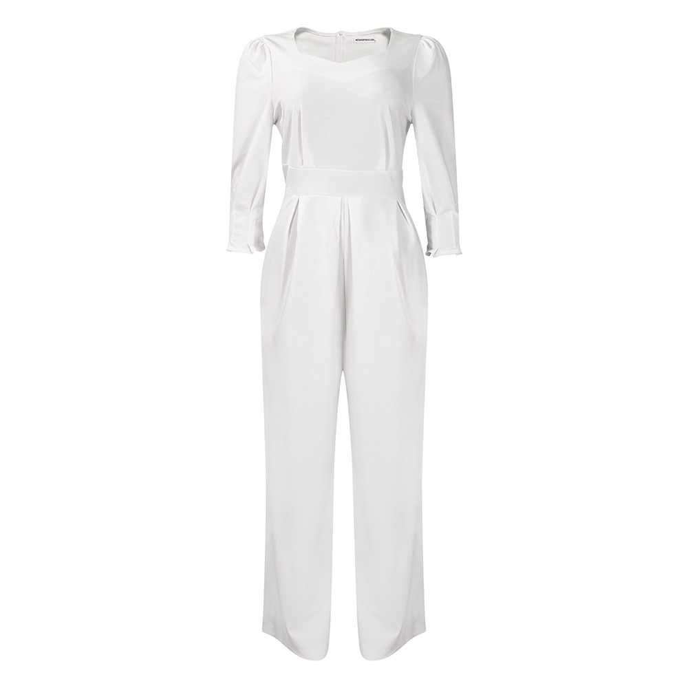 Damen Jumpsuit Langarm Lässig Weites Bein Für Den Winter_voghion.com