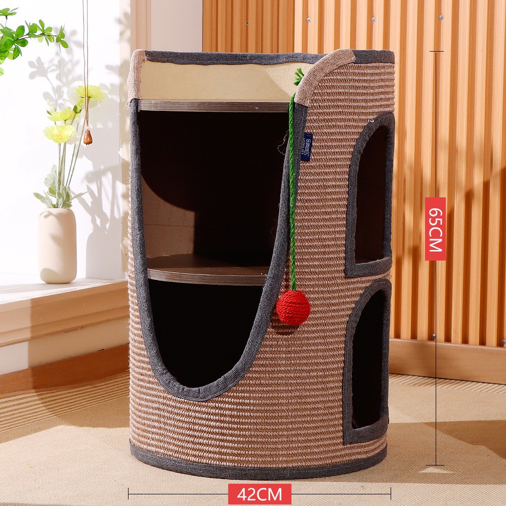 Cubo de sisal para gatos Tablero de agarre para gatos Nido para gatos Árbol para gatos Cubo de perforación para gatos Juguetes para gatos Estante de escalada para gatos Tablero de agarre para gatos de sisal Suministros para mascotas