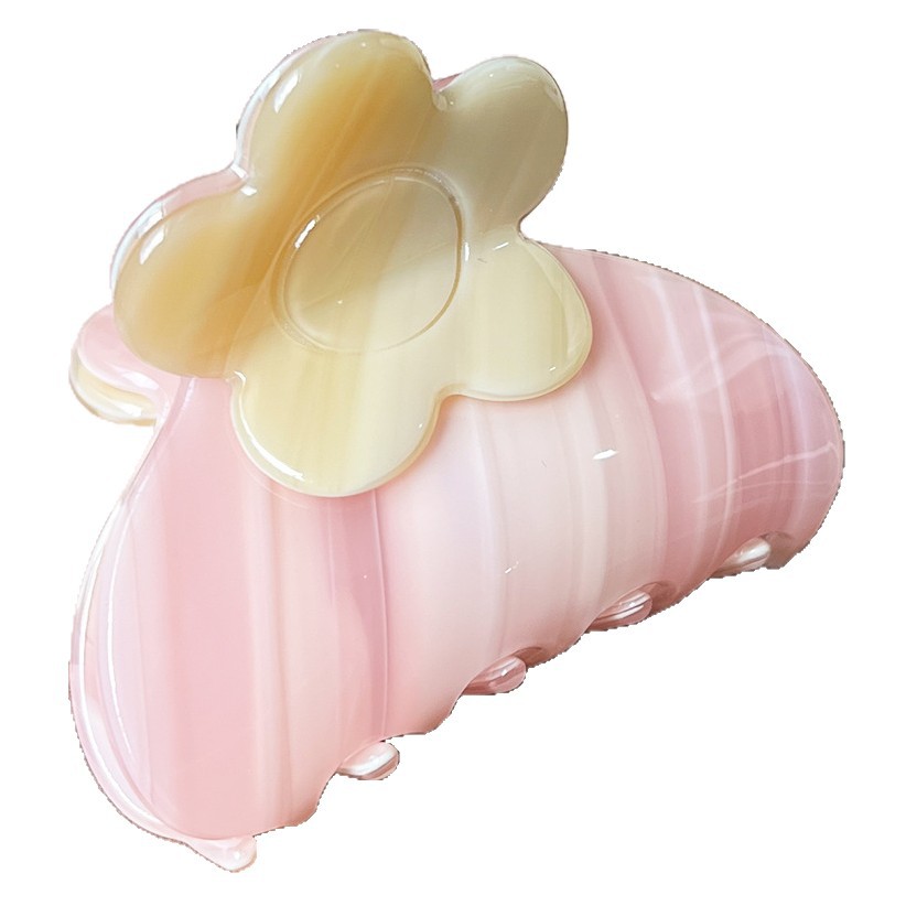 Retro nicho francés acético empalme flores tiñez agarrar clips temperamento pequeño tarjeta de cabello de tiburón clip de cabello adornamiento para mujeres image 6