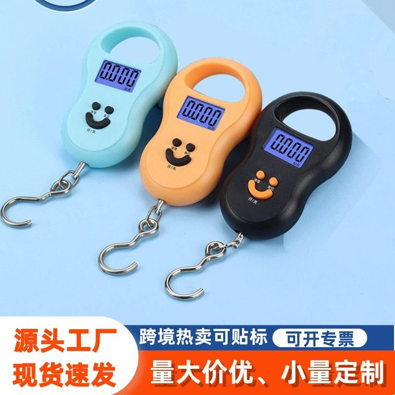 Портативные ручные весы для домашнего использования, электронные весы, точность взвешивания 50 кг, электронные весы для продуктов питания, ручные пружинные весы.