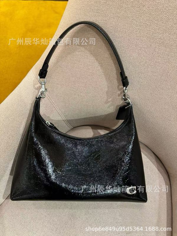 蔻家新款高版本Juliet朱丽叶复古半月油蜡真皮腋下包手提包斜挎包|undefined