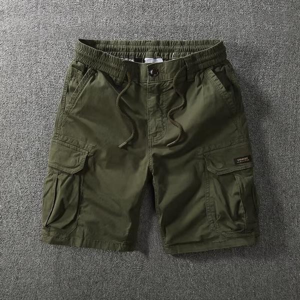 夏季轻薄工装短裤男五分裤宽松无弹轻便运动多口袋休闲中裤男黑色