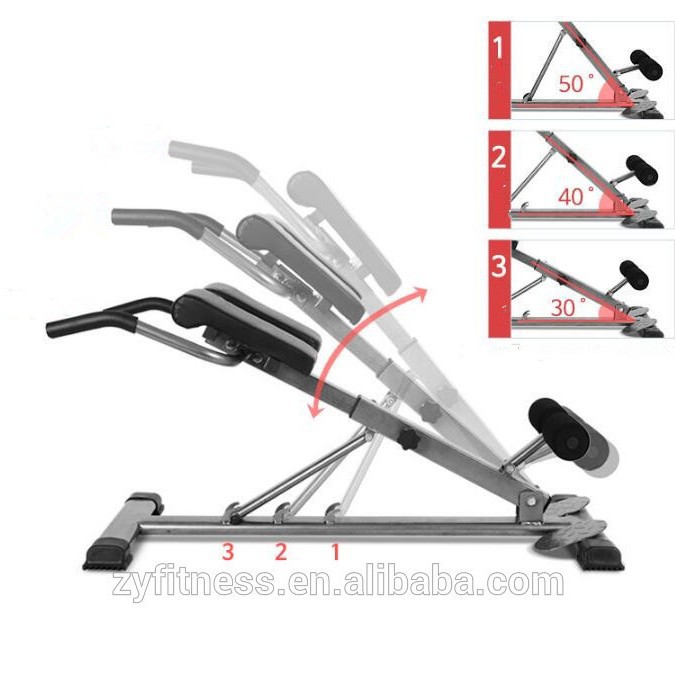 Comercio exterior de alta calidad taburetes romanos silla romana abdominal entrenamiento de cintura fábrica de suministro de equipos de ejercicios domésticos abdominales