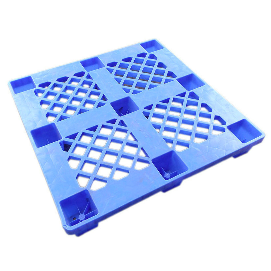 1100*1100*145蓝色黑色正方形工厂塑料托盘车间防潮垫板塑胶卡板