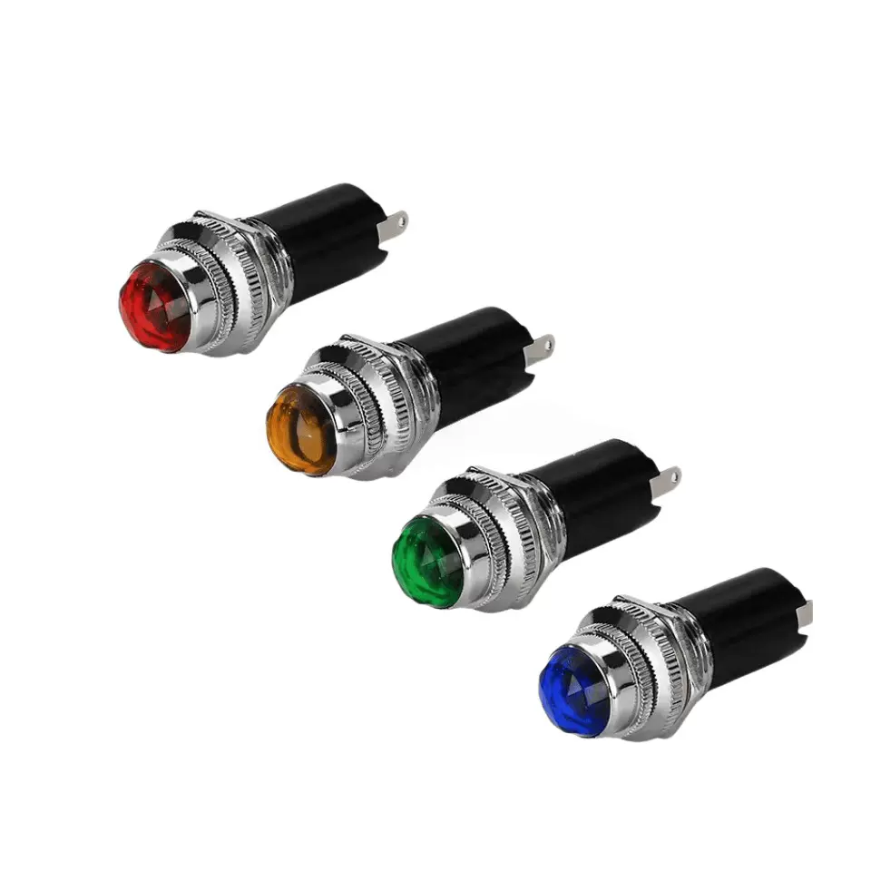 PL1601R ATI 16mm  LED信号指示灯飞行员仪表板灯热棒 多色任选