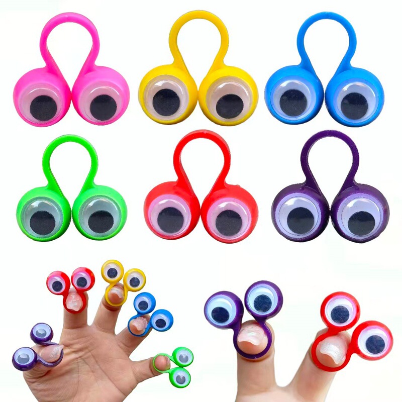 Novelty finger activity eye ring creative whole person small toy finger eye birthday party dress small gift Novelty finger activity eye ring creative whole person small toy finger eye birthday party dress small gift