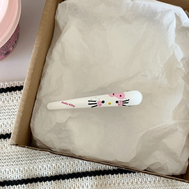 kt猫发夹三丽鸥鸭嘴夹萌趣卡通印花头饰可爱少女心蓬松刘海碎发夹|undefined
