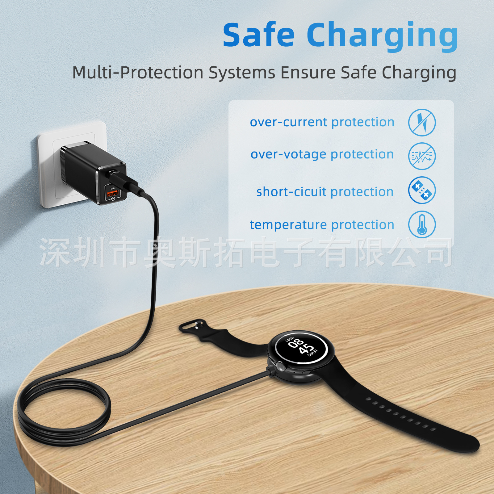 Compatible with Google Pixel Watch3 charging cable base and Google Smartwatch 2nd Generation charger undefined