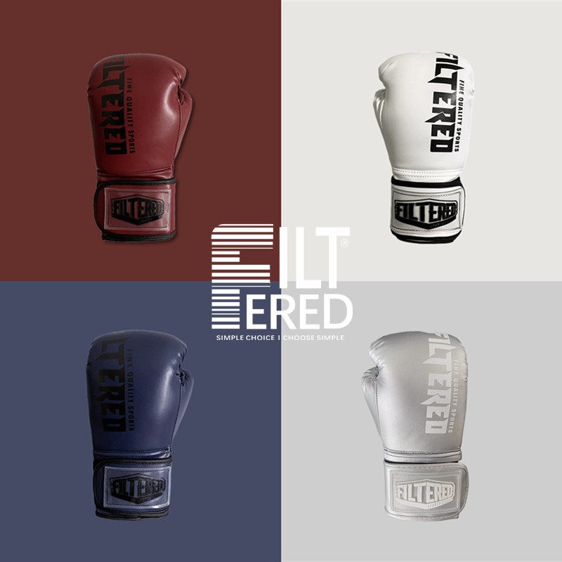 Zhang Jingchu's Same Style Boxing Gloves Filtered Leather Muay Thai Fighting Sanda Fitness Fighting Gloves for Men and Women