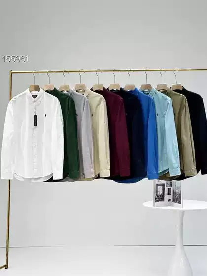 Ralph Lauren Classic Unisex Business Casual Oxford Shirt with Polo Pony Embroidery