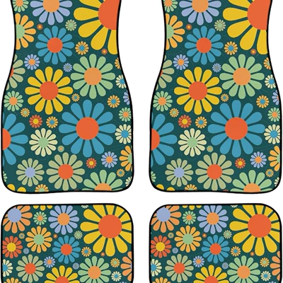 Avtomobil döşəmə paspasları — a generation of hair - car-floor-mats-7-3545-4868cm-two-pairs-of-a-total-of-four-pieces