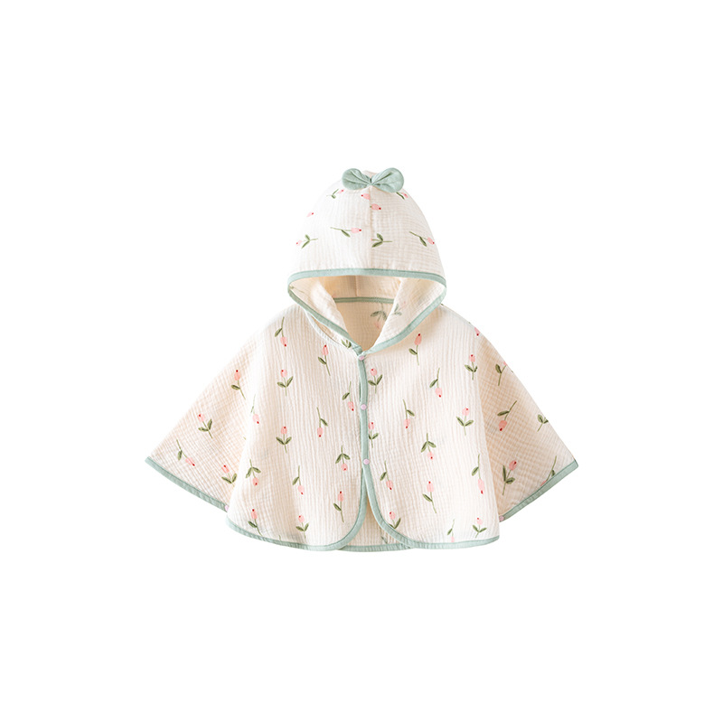 Sun protection cape summer thin breathable sun protection clothing baby rabbit cloak super cute and adorable air conditioning suit baby clothes