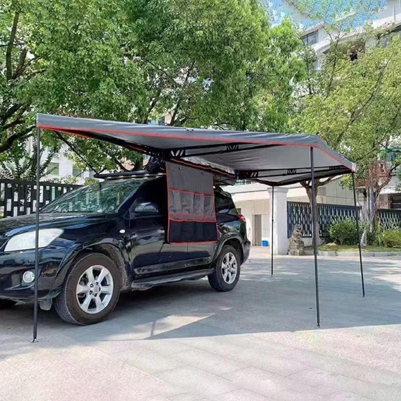 Outdoor self-driving camping equipment this car 270-degree car side canopy portable quick-opening sunshade canopy camp tent