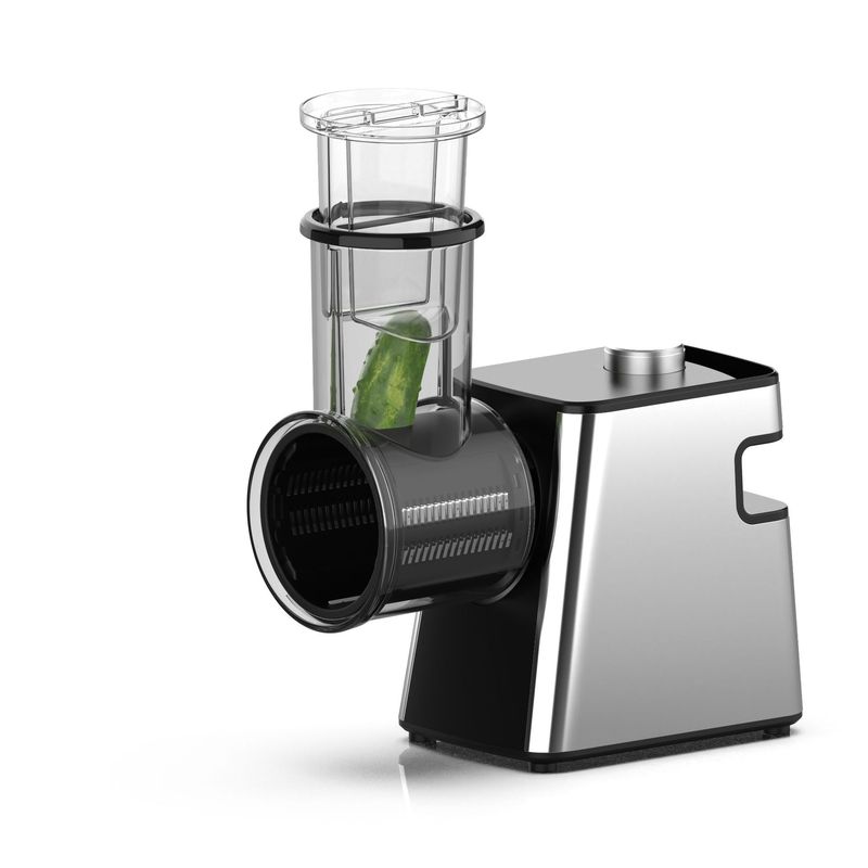 新しいクロスボーダー電動野菜カッター小型家庭用多機能ステンレス鋼キッチン細断スライスグラインダーサラダマシン|undefined
