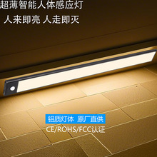 原厂现货LED感应橱柜灯 人来即亮 卧室洗手间夜用 智能磁吸充电灯