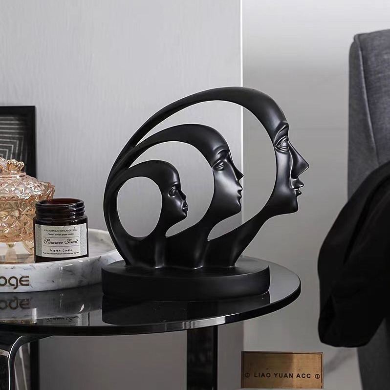 Crecimiento transfronterizo récord personaje lujo ligero decoración de arte en el hogar sala de estar moderna gabinete de vino gabinete de TV escritorio de oficina