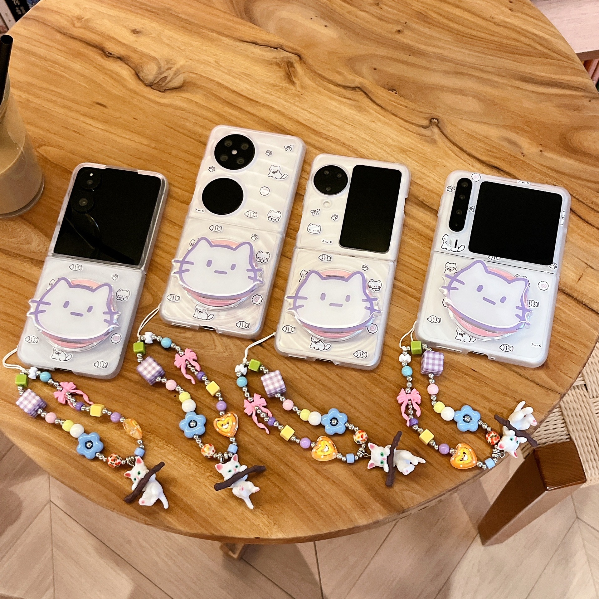 Japanese and Korean Ins Magnetic Cat Fish Suitable for Huawei Purax Samsung Zflip7 Xiaomi 80% off Stackable Screen Protective Cover