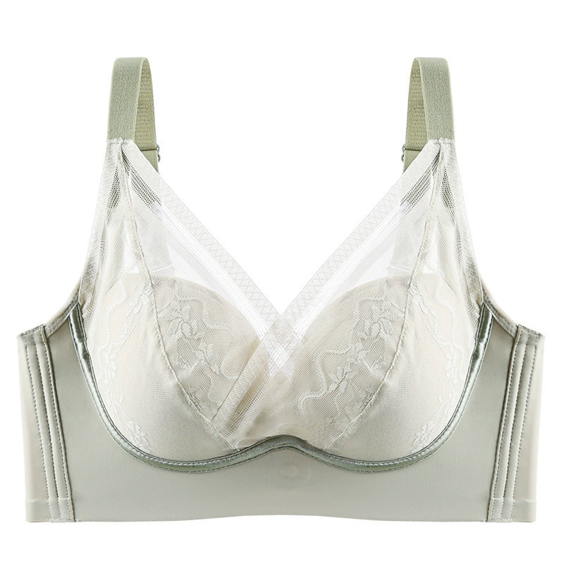 Lace sexy wireless bra, underwear, breathable push up bra for breastfeeding, floral print