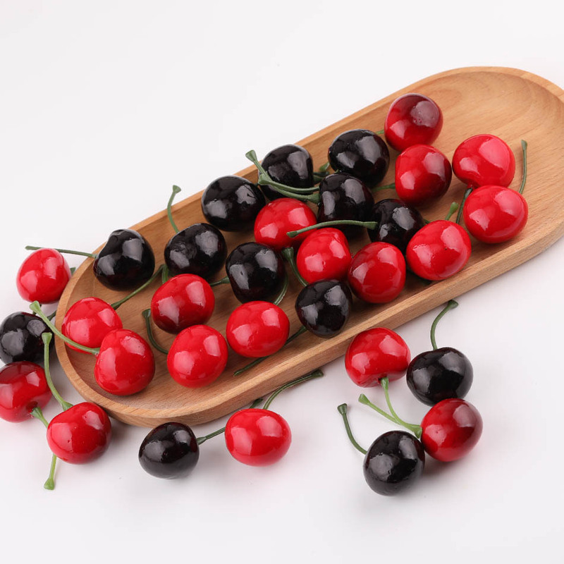 Simulated Foam Cherry DIY Handmade Fruit Window Photography Props Home Decoration Accessories