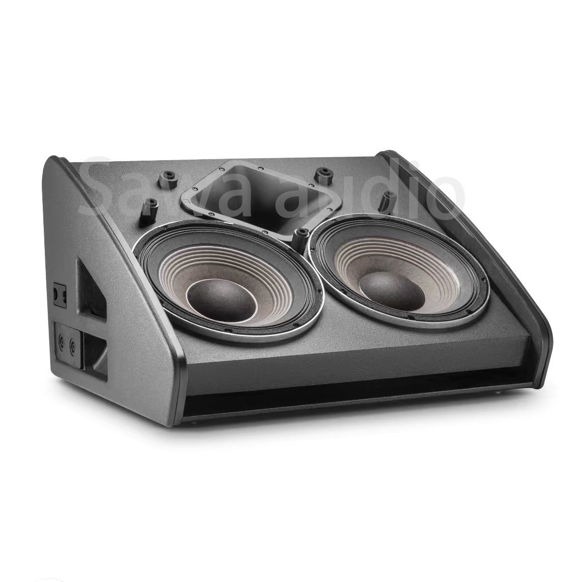 Doble 12 pulgadas de sonido de retorno altavoz profesional al aire libre altavoz de alta potencia conferencia bar escenario de sonido de matriz de línea