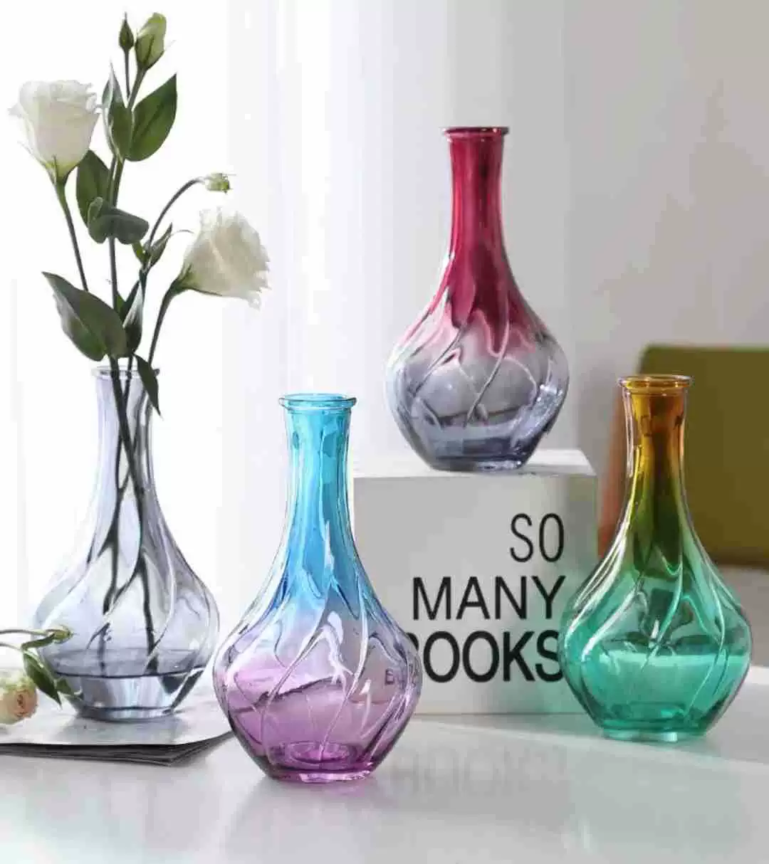 Скандинавская креативная простая стеклянная ваза прозрачная гидропонная ваза для растений украшение дома офисный стол ваза для цветов