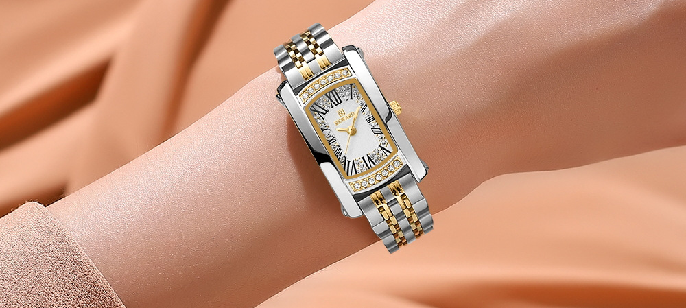 Dames horloge quartz vierkant luxe elegant waterdicht_voghion.com