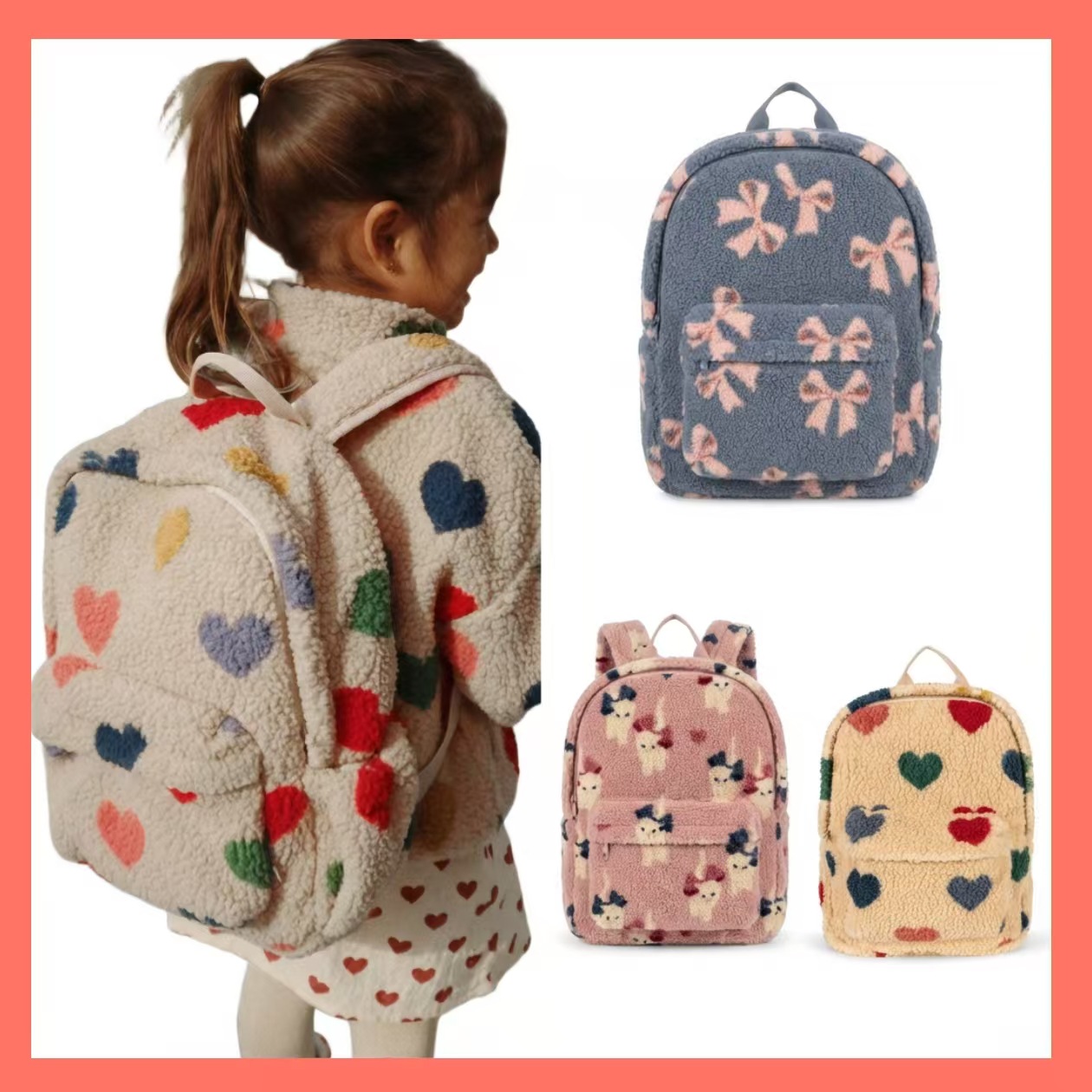 Ks26 Spring Limited Edition New Lamb Wool Backpack for Outdoor Activities [in Stock]