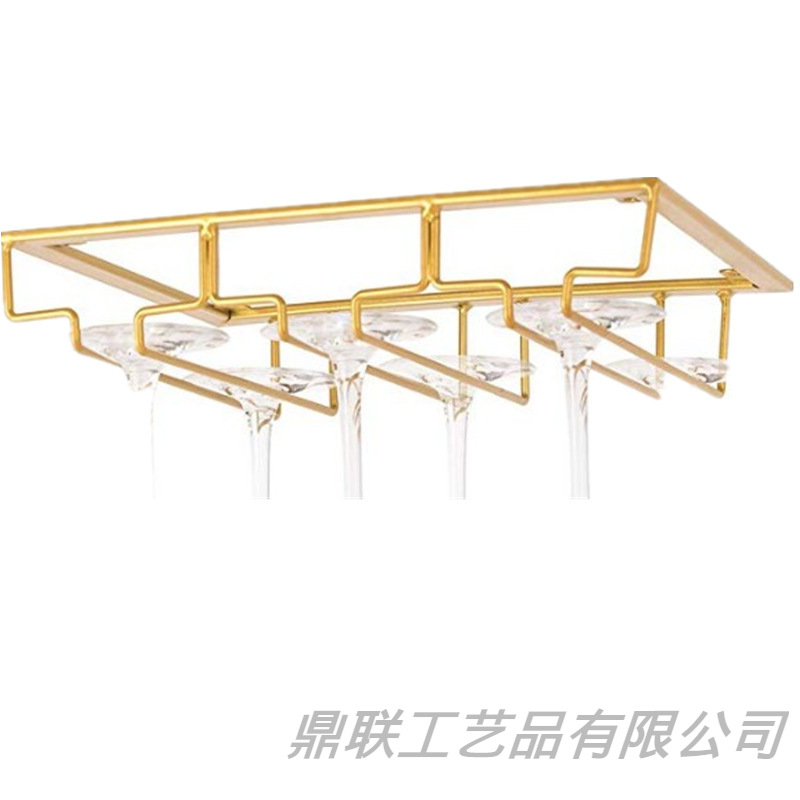 Amazon caliente ángulo recto creativo boca abajo sostenedor de la taza de vino cocina boca abajo gabinete del vino del hogar bar taza de cristal colgante