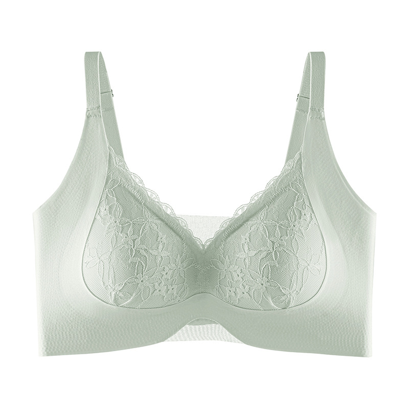Pure Desire Lace Mesh Adjustable Bra, Wireless Soft Support, Push-Up, Breathable, Form-Fitting Lingerie Wholesale