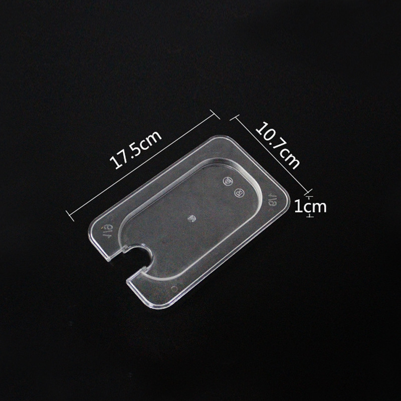 Rectangular tazón de acrílico de plástico PC partición cuenca picante olla caliente vitrina olla vegetal crisper