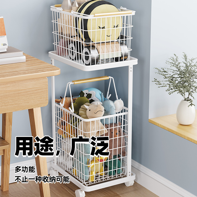 二層スポーツ用品ヨガマット収納バスケットフィットネスモバイル収納ツールボールバドミントンラケットバスケットボールホーム|undefined