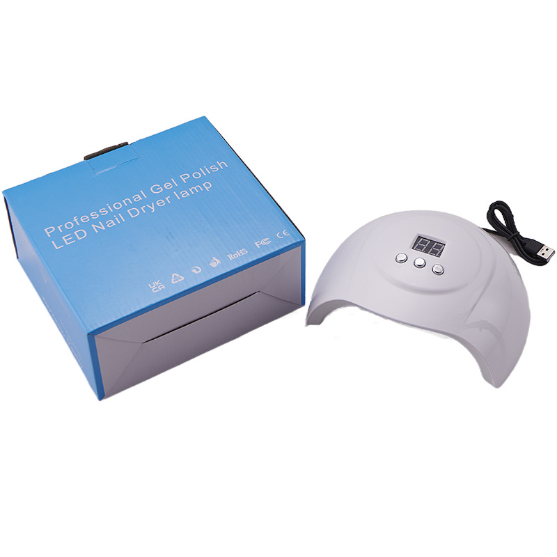 Nueva lámpara de manicuras inteligente doméstica de tres velocidades de horario de manicuras de horno de lámpara USB enchufe conveniente manicuras de manicuras máquina de manicuras