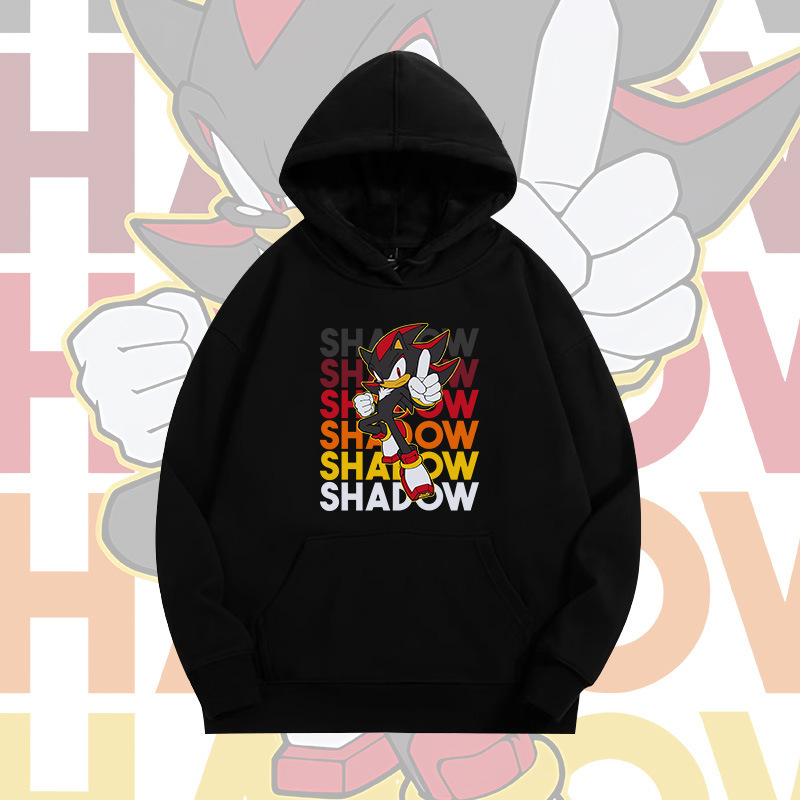 Anime Sweatshirt Long-Sleeved Super Sonic Shart Printed Top for Boys and Girls, Super Sonic Mouse Spring and Autumn Hooded Loose Fit Anime Sweatshirt Long-Sleeved Super Sonic Shart Printed Top for Boys and Girls, Super Sonic Mouse Spring and Autumn Hooded Loose Fit
