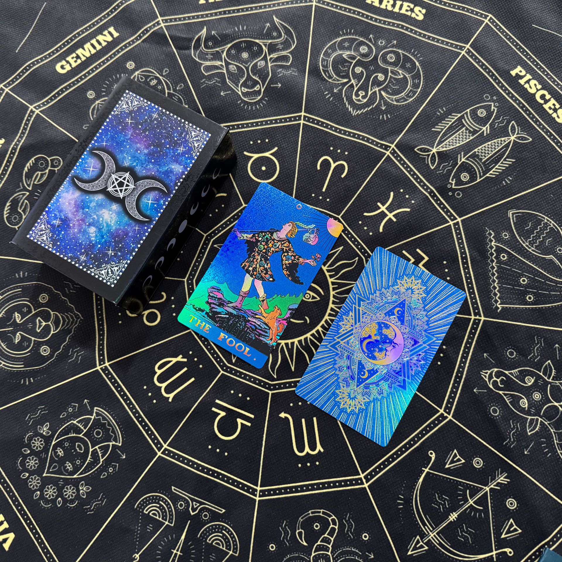 Tarot caja azul-mes