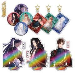 【代號鳶半身套裝】傅融 劉辯 孫策素麵鐳射立牌星星扣吧唧三套裝