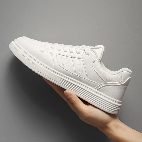 Men's Spring Breathable Low-Top White Shoes New Men's Casual Fashion Board Shoes Versatile Trendy Men's Shoes