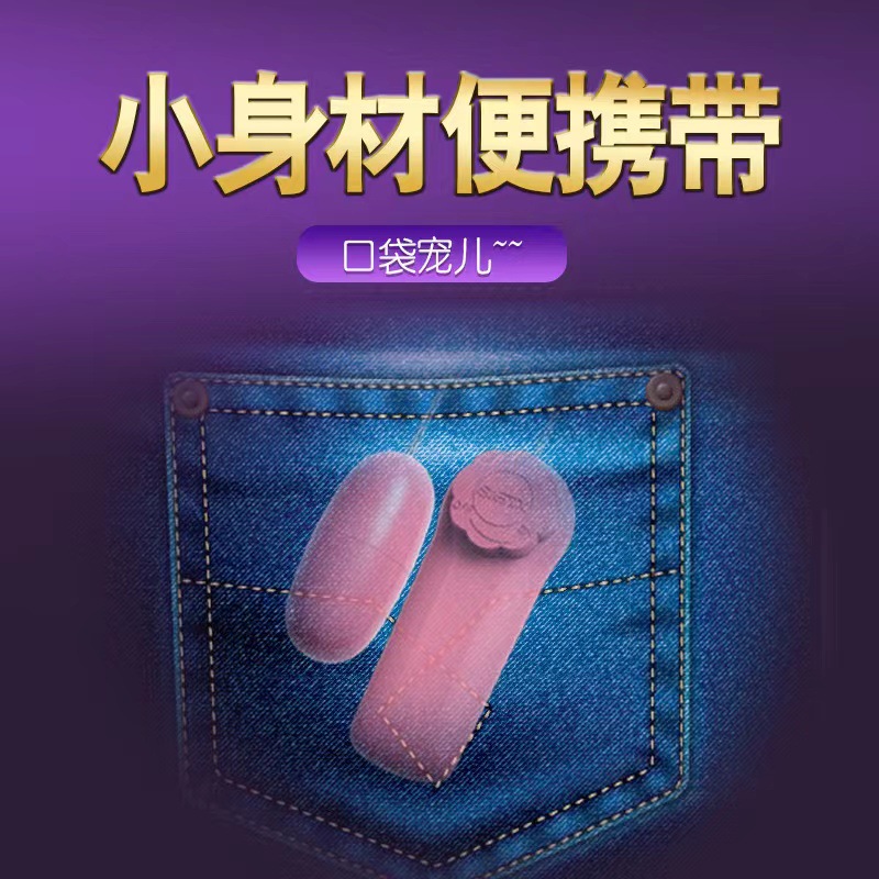 Wired Single Jumping Egg Vibrator, Strong Vibration, Pink, Adult Toy — detail image 2