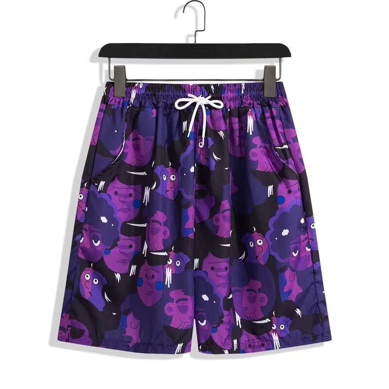 Ensemble chemise et short de plage hawaïen – Tenue décontractée florale pour homme/couple tropical (M-3XL) – Vêtements de vacances d'été légers et respirants_voghion.com