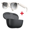 Beige glasses, black lens charging