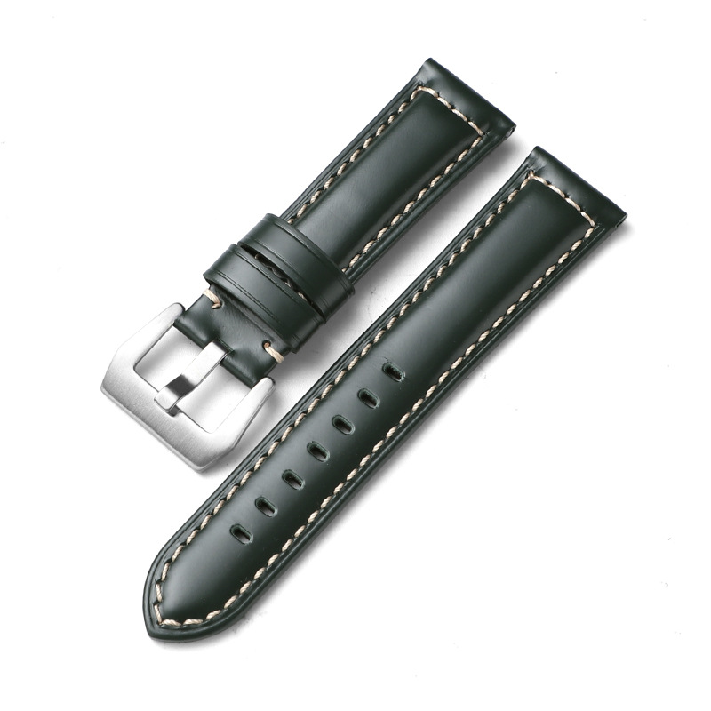 Aplicable iwatch correa de cuero genuino Apple correa de reloj applewatch8 Huawei GT3 Samsung S1 Pena Mar