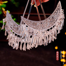 新古风发饰日常百搭苗银异域风苗疆少女配饰发钗发冠百搭典雅头饰