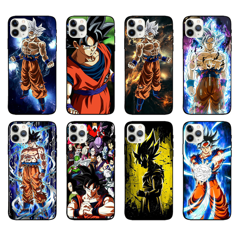 Dragon Ball Cartoon Phone Case for Apple 14 Pro max XR13 Frosted Soft Case 11 Trendy Men